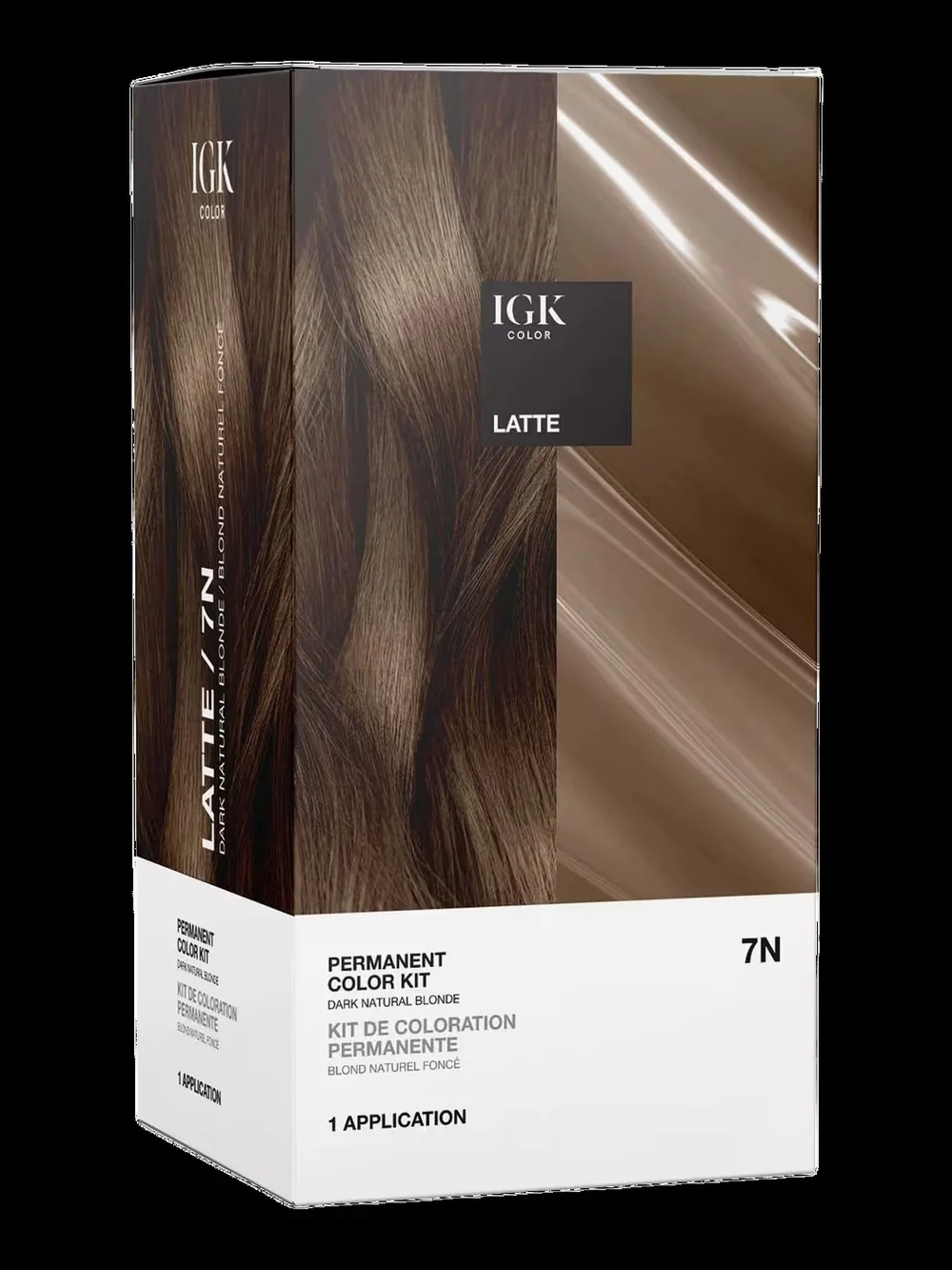 IGK Color Latte 7N Permanent Hair Color – Natural Brown